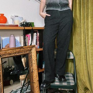 Oak + fort  27" grey straight leg pants women minimalist